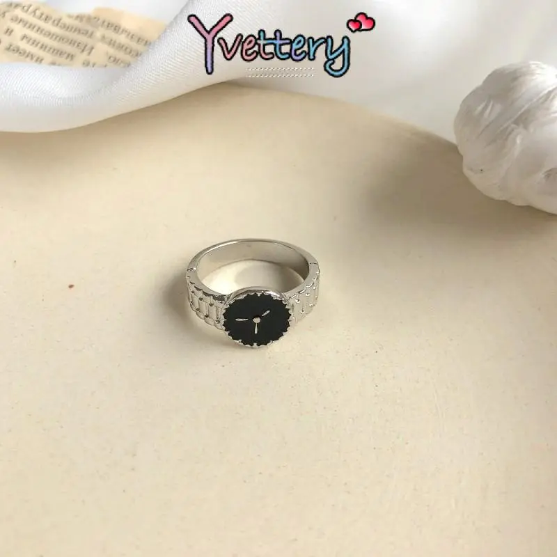 ❤️COD Cincin Watch Design Emas Perak Korean Ins Untuk Pria Dan Wanita Personalize Ring-Yy 2