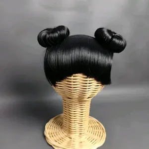 Bandana Wig Poni Anak Bayi Rambut Sintesis Lembut Menarik untuk Balita Perempuan Model Poni Bahan Berkualitas dan Fungsi Menarik