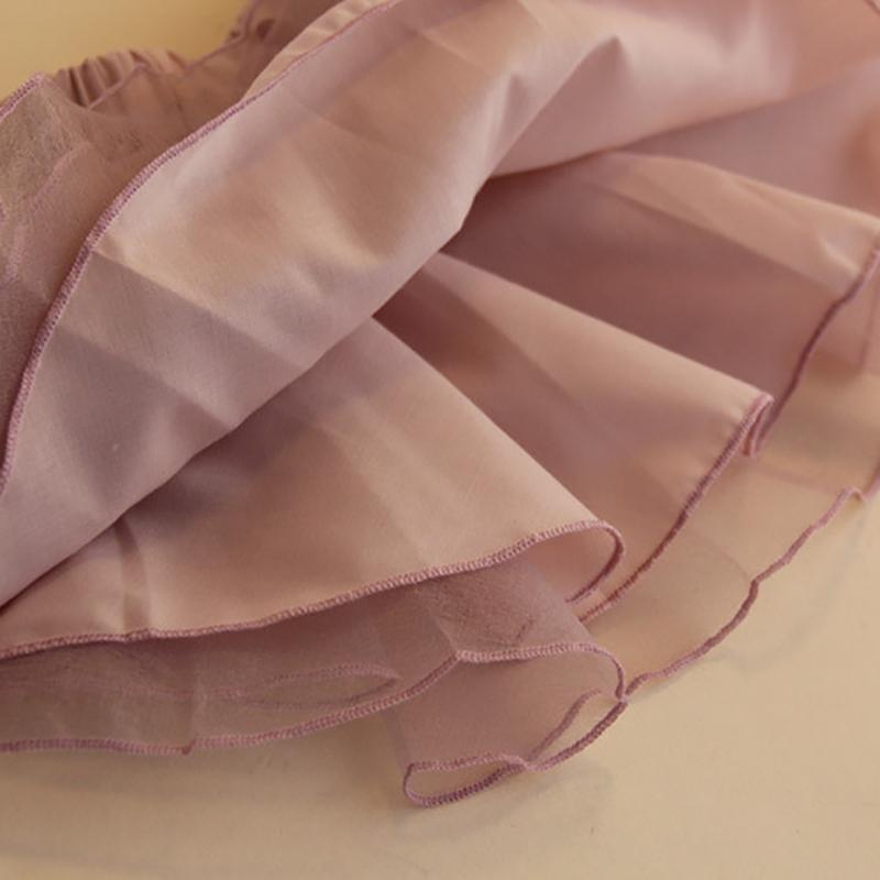 Product Introduction of Summer Casual Fashion Girls Bow-Knot Solid Color Mesh Tutu Dance Skirt Children\'s Clothing 48