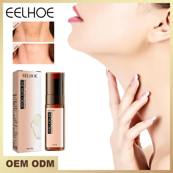 Retinol anti-kerut krim leher, mencerahkan garis leher Moisturizing, Hydrating, Firming dan cerah kulit krim leher Aging Kerutan