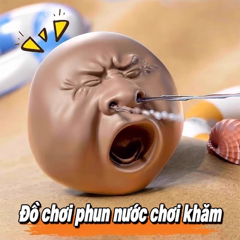 Đồ Chơi Đầu Ngáp Phun Nước Mini Bóp Nhẹ Là Xịt Nước Món Đồ Chơi Vui Nhộn Tạo Bất Ngờ Kích Thước 5.6 x 6 x 4.5 cm Thiết Kế Hài Hước Dễ Mang Theo