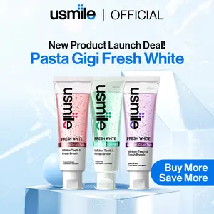 【New Launch】 usmile Odol Parfum Pasta Gigi Fresh White 110gr - Terinspirasi dari wangi parfum Swiss 12 Jam Perawatan Fresh Whitening | Formula lembut untuk membersihkan | Nafas Percaya Diri