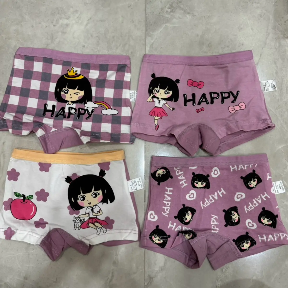 Celana dalam cewek 1 set 4pcs untuk anak umur 1 sd 3 tahun