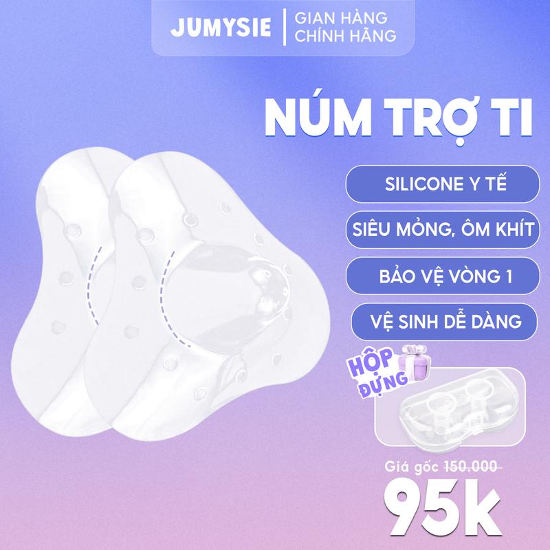 Núm Trợ Ti Silicone Jumysie Mềm Mại, Co Dãn, Hỗ Trợ Tập Bú Cho Bé – Thân Thiện Với Da Nhạy Cảm