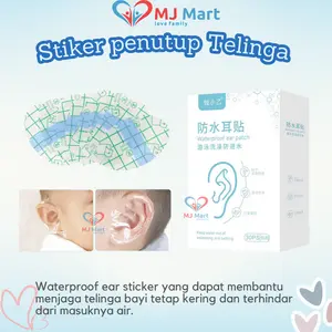 Stiker Pelindung Penutup Telinga Anak / Dewasa Waterproof / Waterproof Ear Patch / Swimming / Penutup Telinga Anti Air 30 pcs