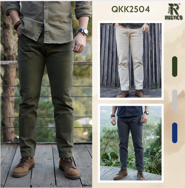  Quần kaki basic nam The Rustico bản túi chéo chất liệu kaki cao cấp co giãn mềm mịn QKK2504 Menswear 