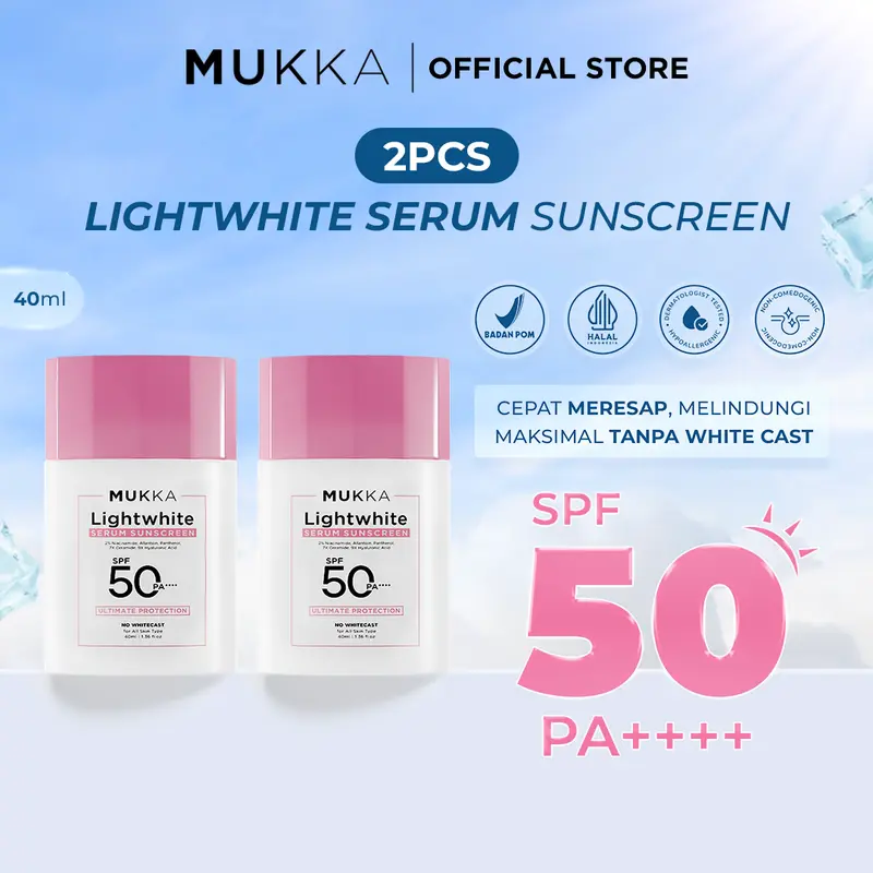 Mukka - 2pcs Lightwhite Serum Sunscreen 1