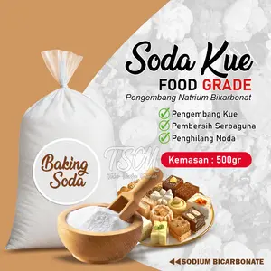 Soda Kue 500gr Food Grade Sodium Bicarbonate Baking Soda Pengembang Kue & Pembersih Serbaguna