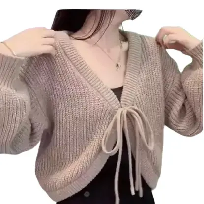 Cardigan tali rajut bolero 0