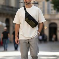 Gambar Peonia Calandiva JASPER Water Resistant  Tas Selempang Pinggang Dada Punggung  Pria Wanita Unisex Premium Sling Bag Waist  Gowes Sepeda Outdoor Sekolah Kuliah Kantor Kerja Anak Remaja Cowok Cewek Travel Casual Crossbody Style - FULL BLACK  dari PNA by Peonia Kota Bekasi 4 Tokopedia