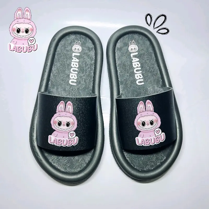sandal selop anak-anak motif labubu terbaru- Perempuan Kaki 1