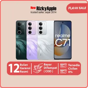 [ LIVE STREAM ] Realme C71 128GB [ Ram 4GB 6GB 8GB ] White Violet Forest Garansi Resmi Indonesia