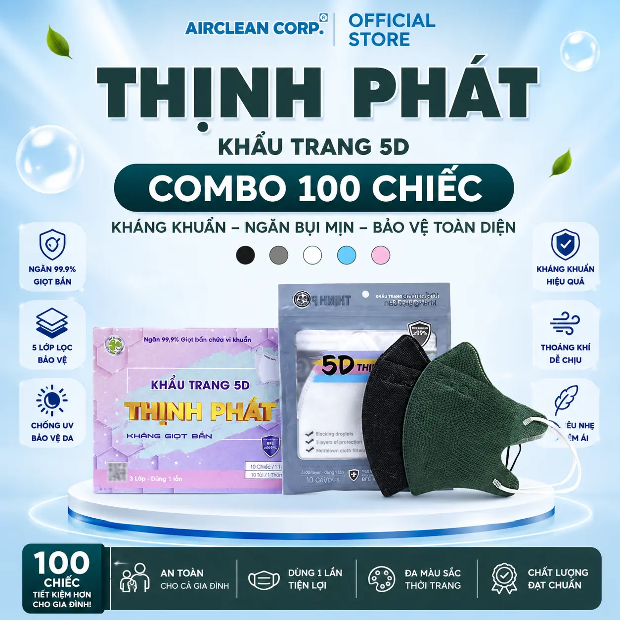 50 Đen + 50 Xanh Đậm