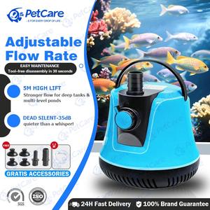 Joyisland  Aquarium Submersible Water Pump 115W Adjustable for Freshwater Saltwater Fish Tanks 5M High Lift Dead Silent 35dB Energy Saving Easy Maintenance
