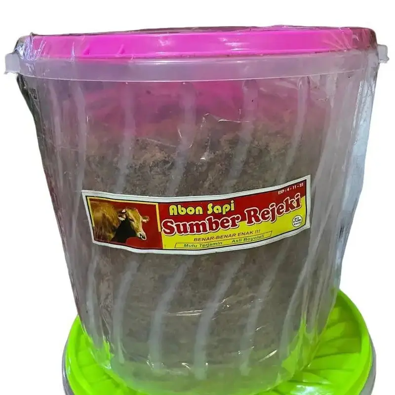 ABON SAPI SUMBER REJEKI ASLI BOYOLALI UKURAN 1 KG Camilan Food Snacks Makanan bebas GMO 6 bulan makanan ringan kering tanpa msg Manis Keripik Pedas Cemilan Crispy Kripik 0