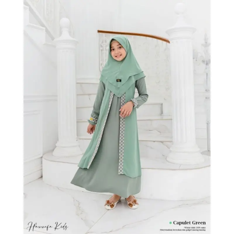 COD BAJU GAMIS ANAK REMAJA TANGGUNG USIA 6 7 8 9 10 11 12 13 14 TAHUN / AYLIN ABAYA KIDS TEEN BY NIA / PAKAIAN GAMIS Dress Muslim 1