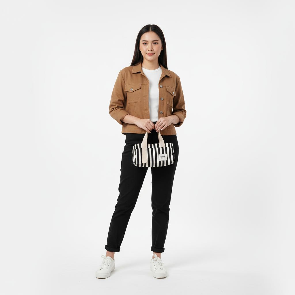 Pamolestuff Pouch Dompet Travelling Bahan Kanvas Penutup Resleting - Lilo Series