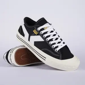 Sepatu sneakers pria wanita Quiferstep orgenzi black white original shoes hitam putih cowok cewek kekinian sneaker sekolah basic item putih kasual kanvas