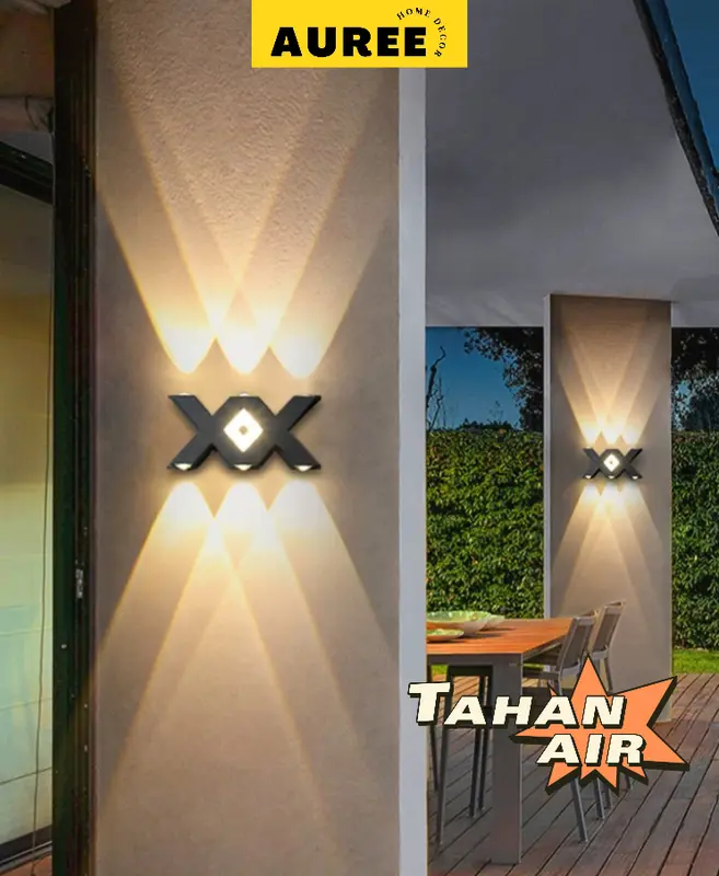 AUREE - Lampu Dinding Outdoor Anti Air Modern Minimalis Lampu Dinding Teras Lampu Taman 7