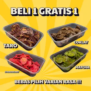 (BELI 1 GRATIS 1) Keripik Pisang Lumer 1000ml Cemilan Termurah