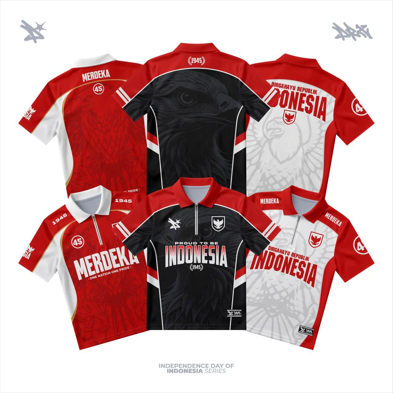 Bestseller Jersey Edisi Kemerdekaan Kualitas Premium Full Printing Sublimasi Olahraga Sport
