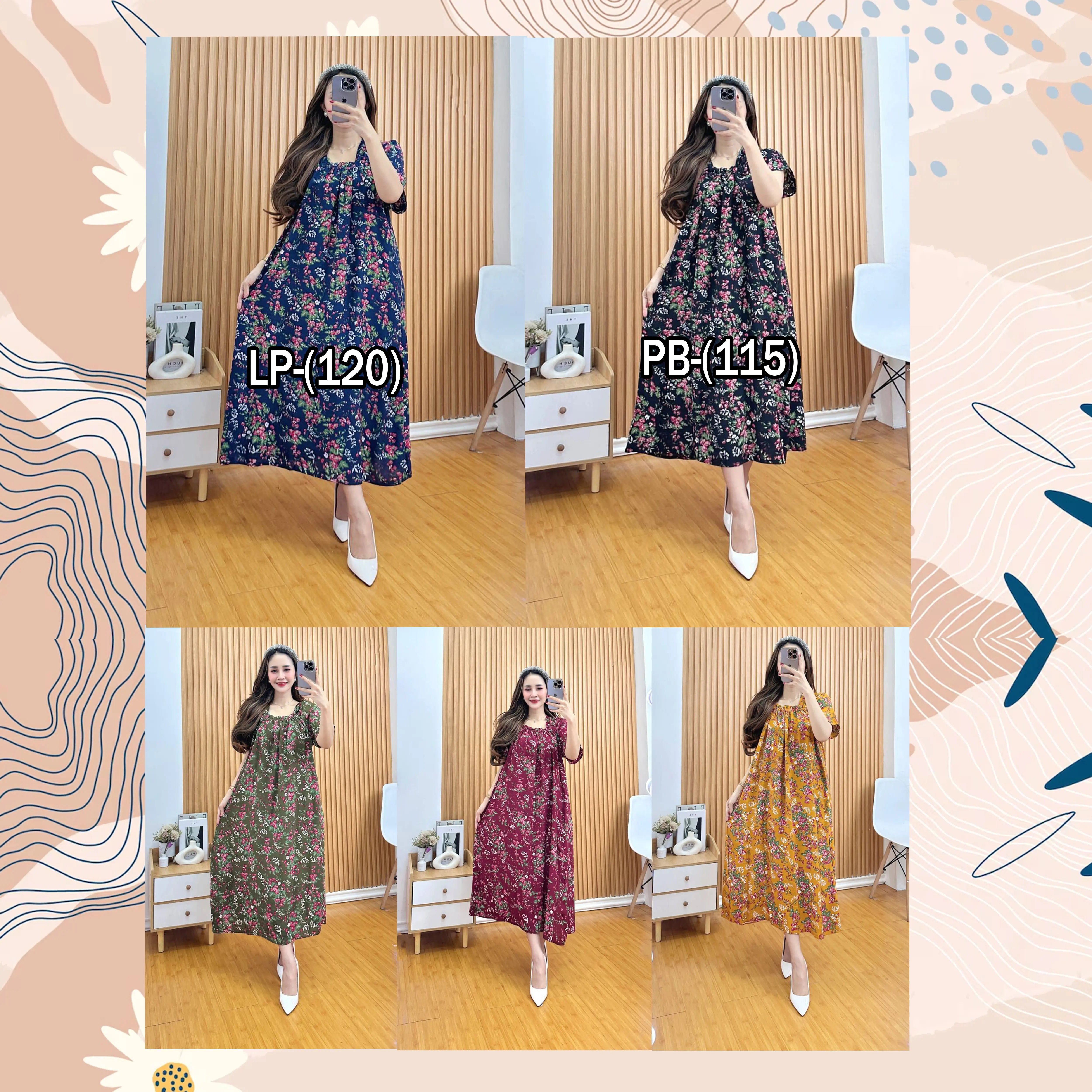 DASTER FUJI BAHAN RAYON PREMIUM ADEM LD (115cm) PB (115cm)
