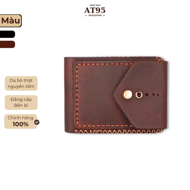   SALE GIỚI HẠN  VÍ MINI NHỎ GỌN ANDY DA BÒ SÁP HÀNG THỦ CÔNG AT95 