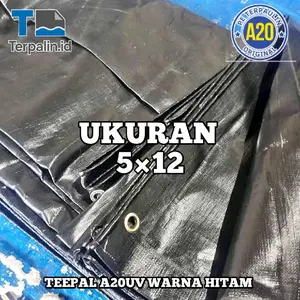 TERPAL LEMBARAN A20 UV WARNA HITAM WATERPROOF