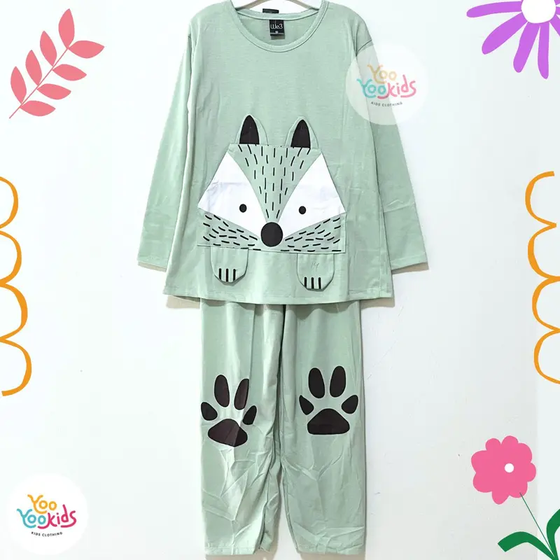Setelan Baju Tidur Anak Perempuan Umur 8 - 12 Tahun Baju & Celana Panjang / Piyama Anak Perempuan / Piyama Anak Cewek / Piama Anak Perempuan / Baju Anak Perempuan / Setelan Anak Perempuan / Fashion Anak Perempuan / Pakaian Anak Perempuan Motif Lucu 5