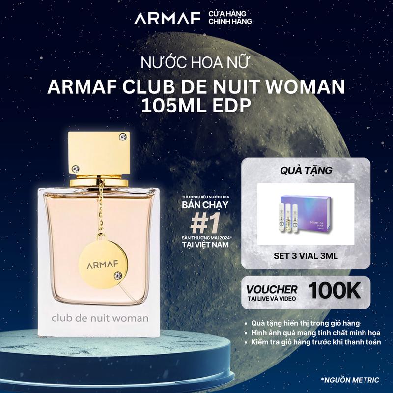  HuynhDangThong x Armaf  Nước Hoa Nữ ARMAF Club De Nuit Woman 105ml 
