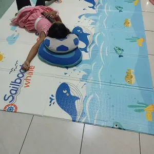 SNI Didibear Premium  Karpet Lipat Playmat Anak Bahan XPE Asli Uk 180X200  Motif Bolak Balik FREE TAS Playmate Bayi