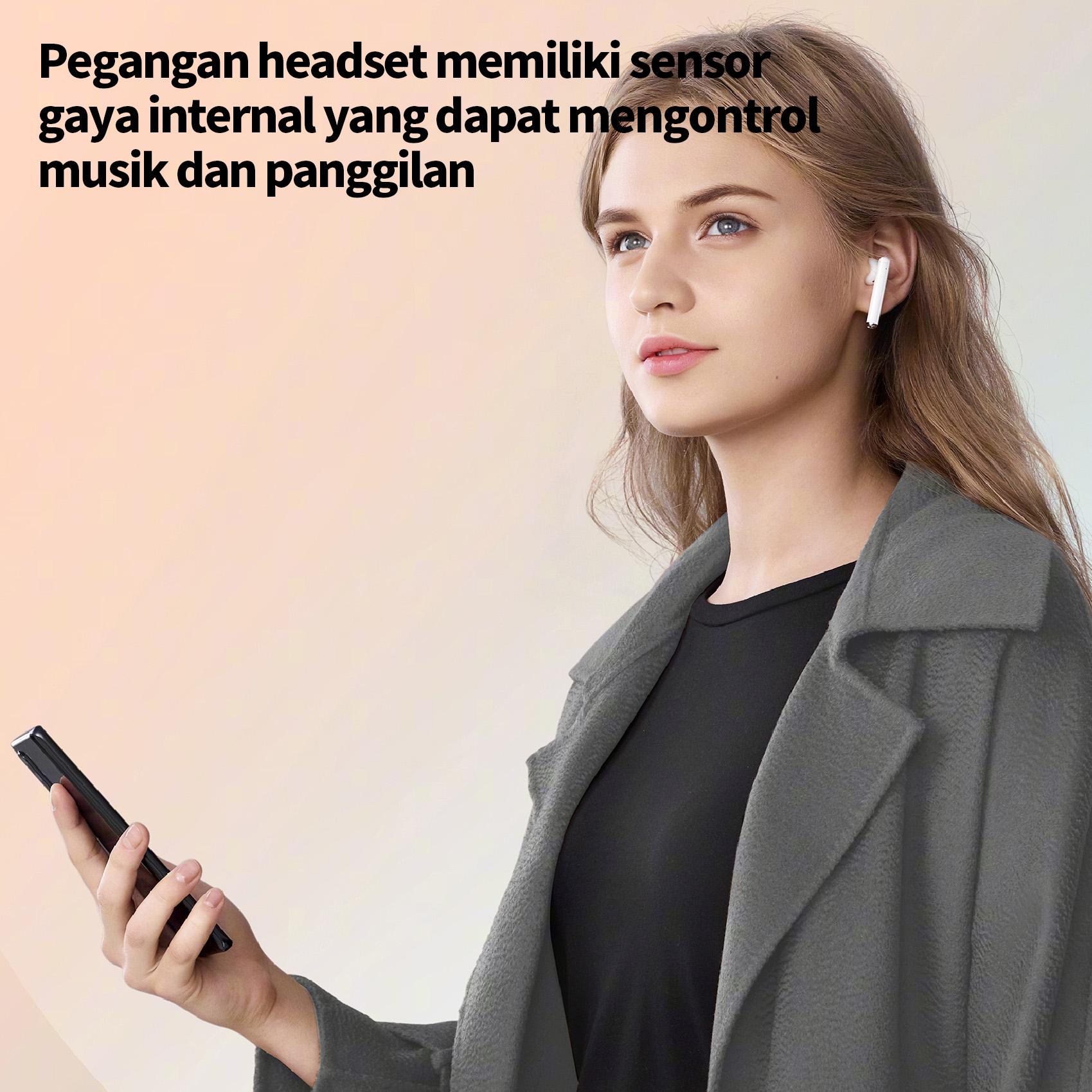 Headphone Bluetooth Nirkabel  AI Greatwall Generasi Baru A5 Asli, Headphone Gaming, Tahan Air IPX5, Headphone Olahraga. Kompatibel dengan Xiaomi, Apple, dan Android.