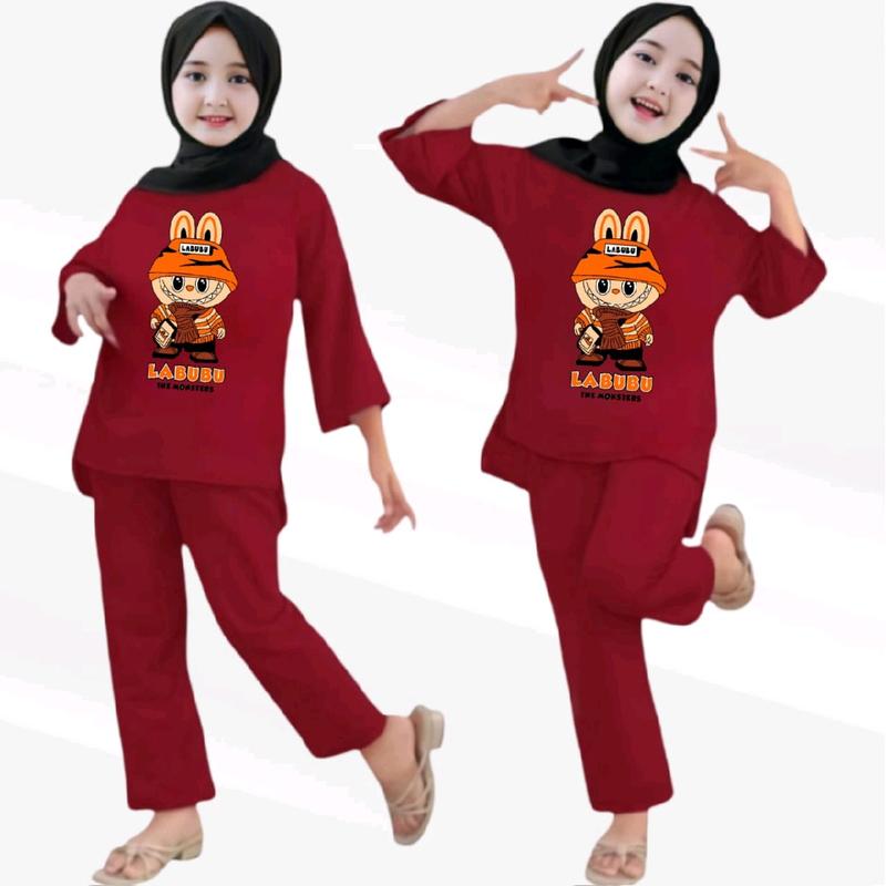 STELAN ANAK PEREMPUAN BABYTERI USIA 2-12THUN LABUBU 6