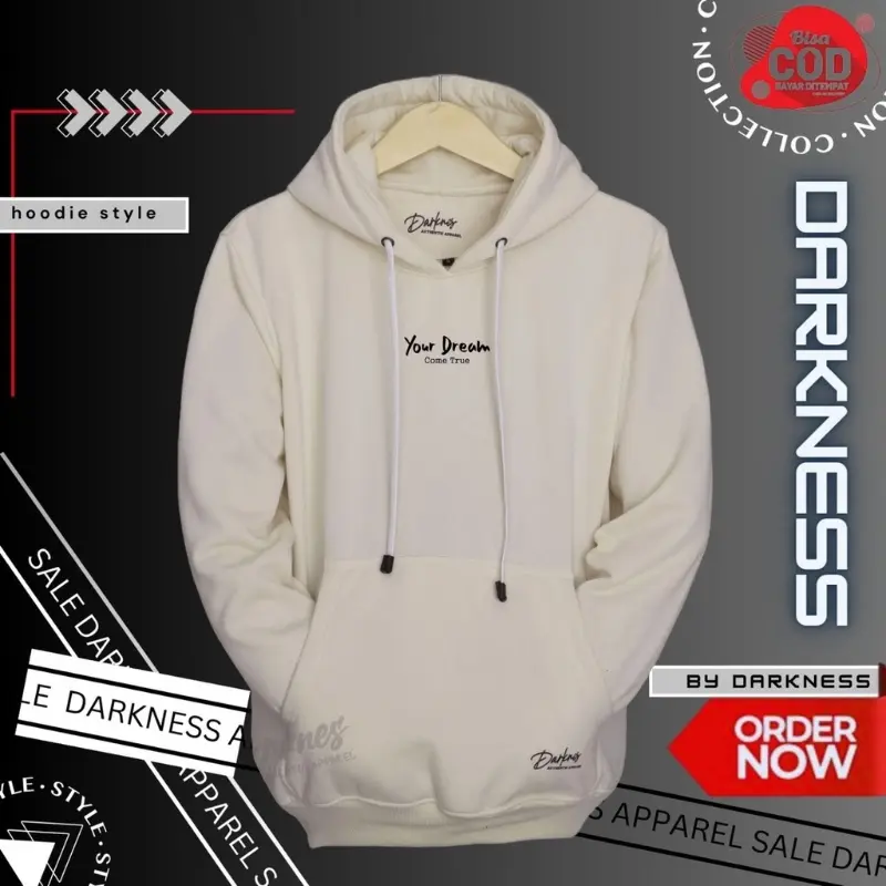 JAKET HOODIE YOUR DREAM ORIGINAL SWETER NEW BRAND Termurah Bahan tebal!! Unisex CEWEK COWOK KATUN FLEECE 0
