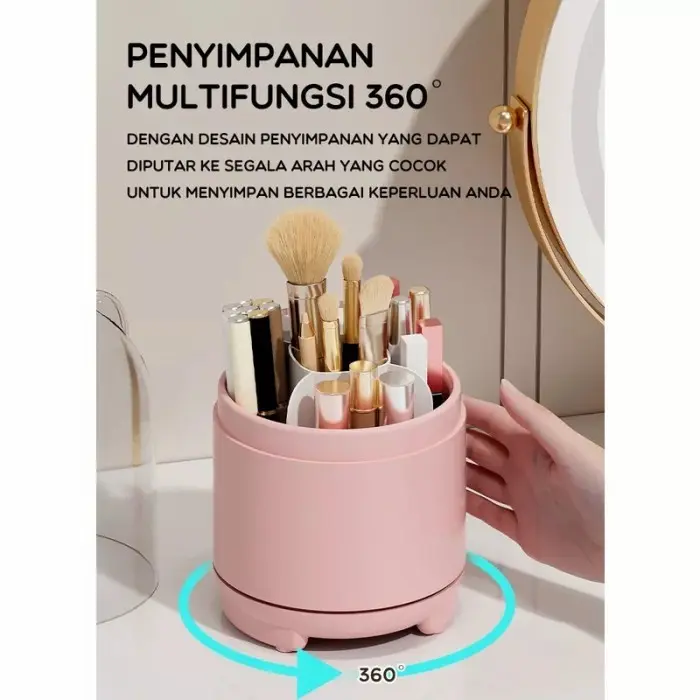 Tempat Penyimpanan Ks Kosmetik Kotak Ks Make Up Putar Kotak Sendok 0