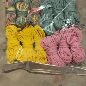 (5 Meter)Tali Katun Halus Macrame 2mm Ombre dan Polos