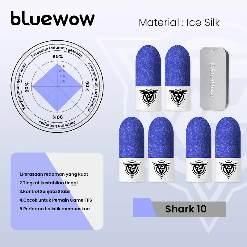 [V4 Ice Silk] Shark10-3 Pasang+kotak