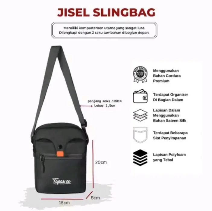 Tas Selempang Slingbag Casual Tapax Jisel 2