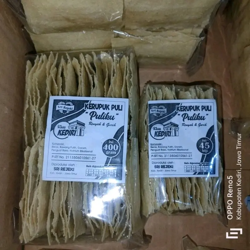 krupuk puli enak / gendar enak gurih 400 gram