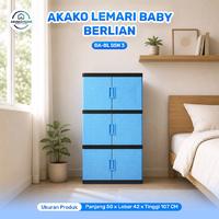 Gambar AKAKO - LEMARI PAKAIAN ANAK PLASTIK AKAKO BABY "BERLIAN" SUSUN 3 /KODE: BA-BL - PAKAI KACA dari AKAKOOFFICIALSHOP Kota Tangerang 2 Tokopedia