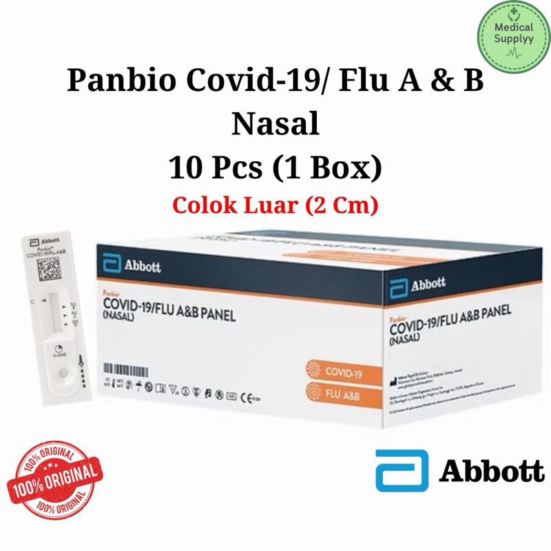 Abbott Panbio Flu Antigen Nasal isi 10 Pendeteksi Flu A&B / Covid - 1 Pcs (Ecer)