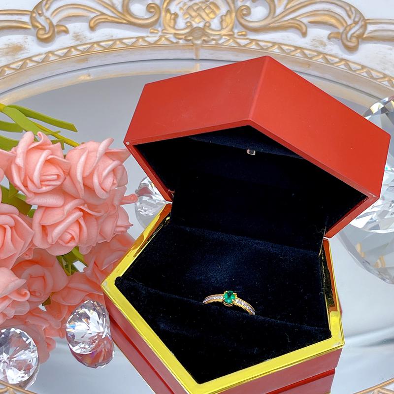 Product Introduction of S925  emerald 03 ring Daily Birthday 3