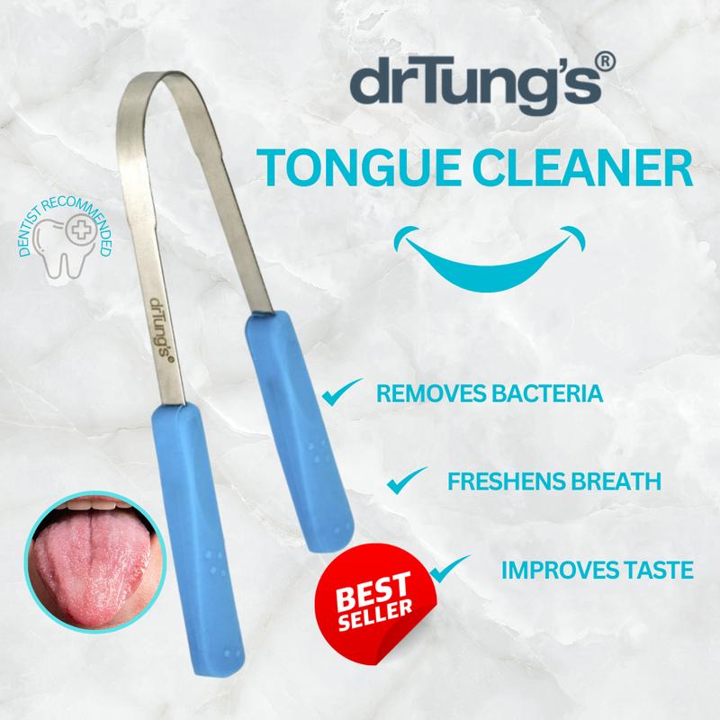 drTung's Tongue Cleaner 1pcs - Stainless Steel 1
