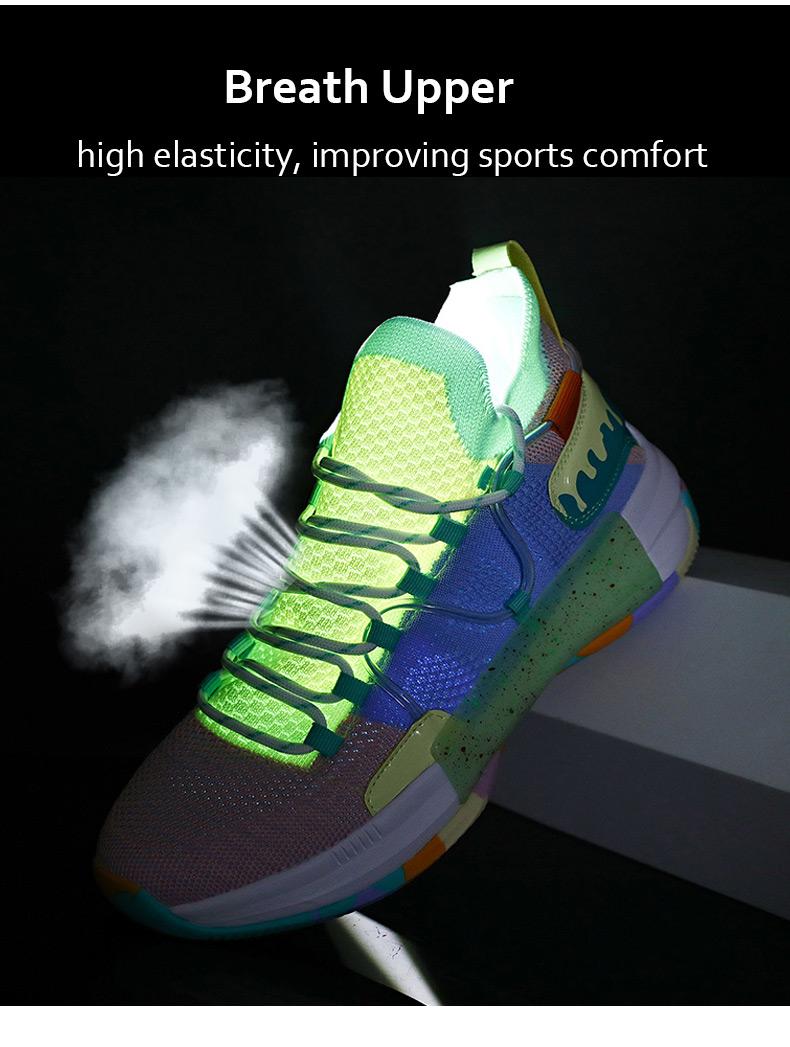 Product Introduction of IEAGO Original Quality Spike Men Women Basketball Shoes Jogging Fitness Breathable Outdoor Sport Sneakers 24
