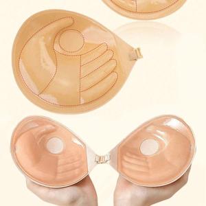 Cubre pezones invisibles para mujer, pastillitas adhesivas de silicona reutilizables, diseño con broche al frente, perfectas para vestidos sin espalda y sin tirantes