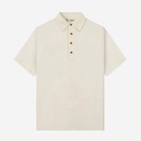 Gambar DUHA Kemeja Polo Linen Lengan Pendek - Sand - Qawi - L dari Duha Muslim Wear Kota Tangerang 2 Tokopedia