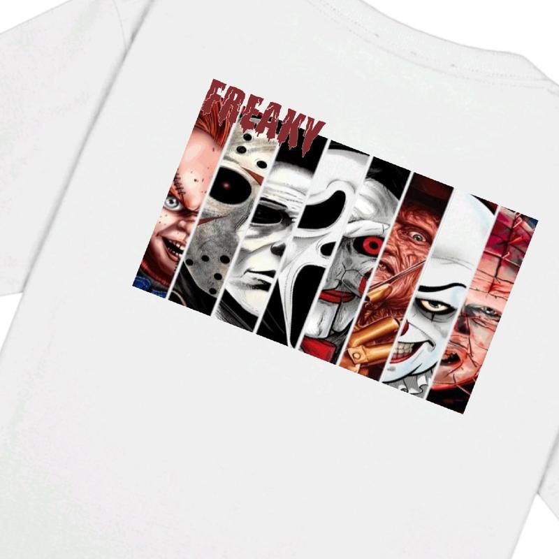 Freaky Tshirt Kaos Jumpscare Black / White Tees Katun 6