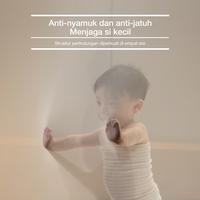 Gambar [PROMO] Medoga Kelambu Minimalis Simpel Anti Jatuh Anti Nyamuk Anak Bayi Dewasa 120 160 180 200 - No Bundling, 120 x 192 dari kelambu medoga Kota Tangerang 3 Tokopedia