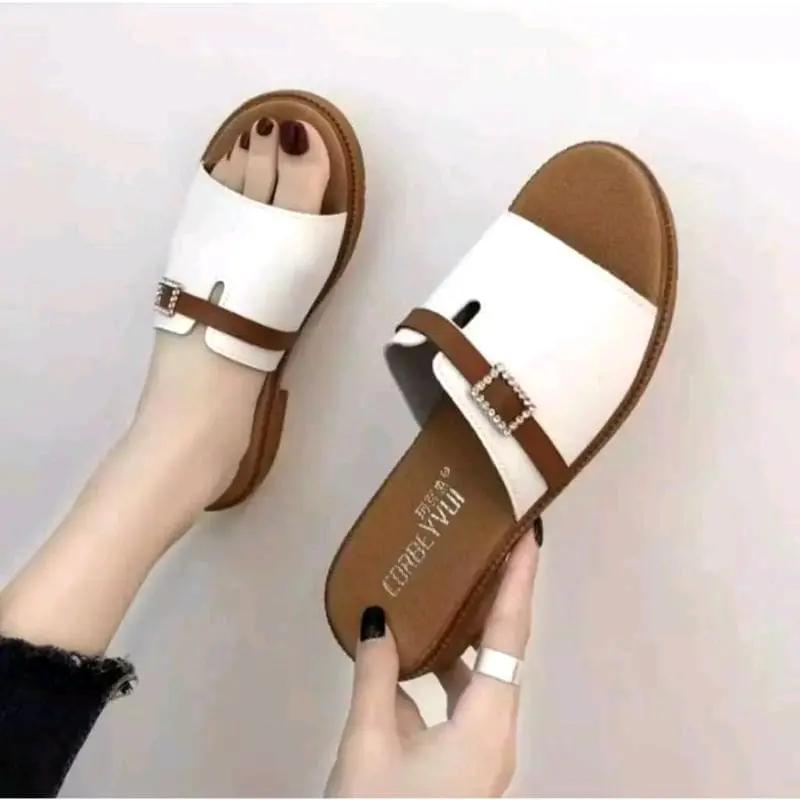 Sendal Wanita Model Kokop Terbaru dengan Gesper Kecil - Cewek, Selop, Shoes Sandal 5