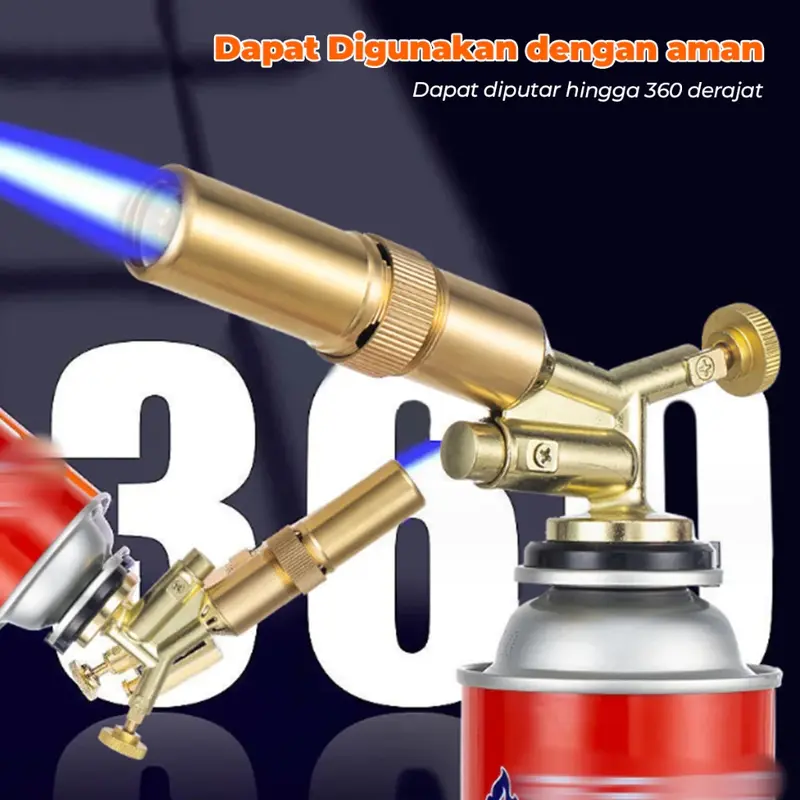 Ready stock Portable Kepala Gas Torch BBQ Blow Torch Flame Gun Korek 2